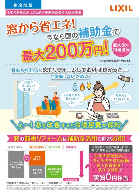 最大200万円！補助金活用でお得に賢く窓リフォームを | エクステリア 